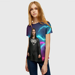 Футболка женская Bones в образе супергероя, цвет: 3D-принт — фото 2