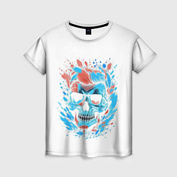 Женская футболка Крутой череп