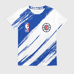 Женская футболка Клипперс - синяя краска