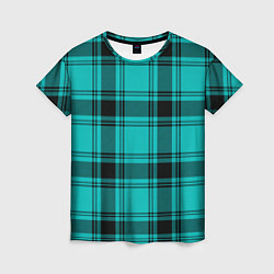 Женская футболка Checkered blue