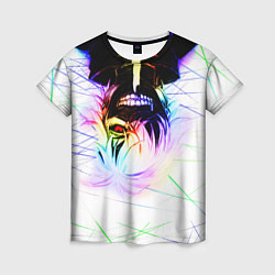 Футболка женская Аниме Токийский Гуль Канеки Кен, цвет: 3D-принт