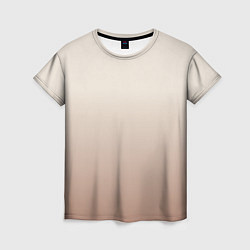 Футболка женская Градиент песочный, цвет: 3D-принт