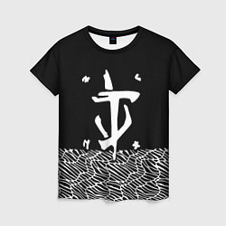 Футболка женская Doom геометрия линии, цвет: 3D-принт