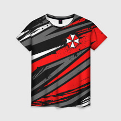 Футболка женская Umbrella - red lines, цвет: 3D-принт