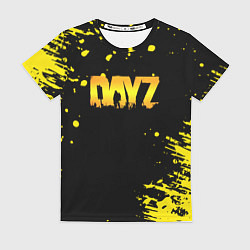 Футболка женская Dayz краски желтые краски, цвет: 3D-принт