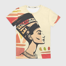 Футболка женская Нефертити, цвет: 3D-принт