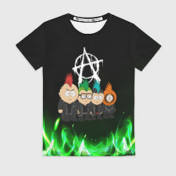 Женская футболка Южный парк панки анархисты