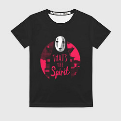 Футболка женская Дух из Унесенные призраками, цвет: 3D-принт
