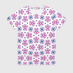Женская футболка Паттерн из абстрактных цветов