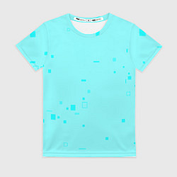 Футболка женская Color light blue shapes, цвет: 3D-принт