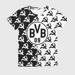 Футболка женская Borussia паттерн ссср, цвет: 3D-принт