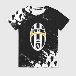 Футболка женская Ювентус пипл краски, цвет: 3D-принт