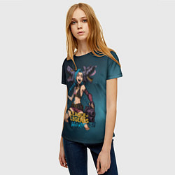 Футболка женская League of Legends Jinx, цвет: 3D-принт — фото 2