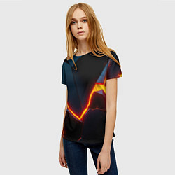 Футболка женская Breaking block, цвет: 3D-принт — фото 2