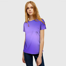 Футболка женская Color purple gradient, цвет: 3D-принт — фото 2
