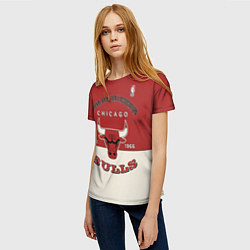 Футболка женская NBA Bulls Vintage, цвет: 3D-принт — фото 2