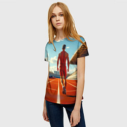 Футболка женская Путь к победе, цвет: 3D-принт — фото 2