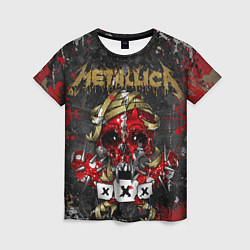 Футболка женская Metallica XXX, цвет: 3D-принт
