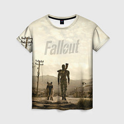 Футболка женская Fallout City, цвет: 3D-принт