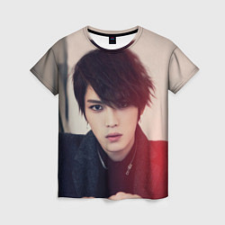 Футболка женская Kim JaeJoong, цвет: 3D-принт