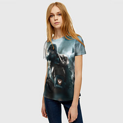 Футболка женская Division 1, цвет: 3D-принт — фото 2