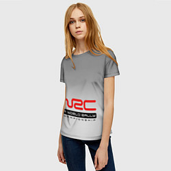 Футболка женская WRC, цвет: 3D-принт — фото 2