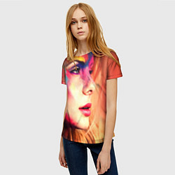 Футболка женская Индуистский фестиваль красок, цвет: 3D-принт — фото 2