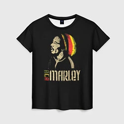 Футболка женская Bob Marley, цвет: 3D-принт