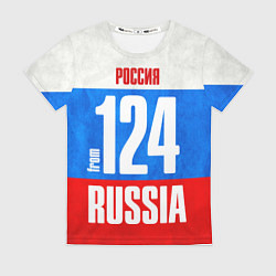 Футболка женская Russia: from 124, цвет: 3D-принт
