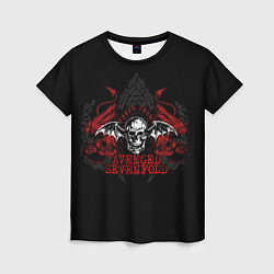 Футболка женская Avenged Sevenfold: Fly Skull, цвет: 3D-принт