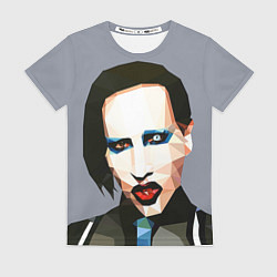 Футболка женская Mаrilyn Manson Art, цвет: 3D-принт