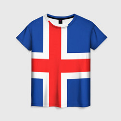 Футболка женская Исландия, цвет: 3D-принт