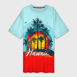 Женская длинная футболка HAWAII 6