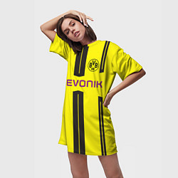Футболка женская длинная BVB FC: Evonik, цвет: 3D-принт — фото 2