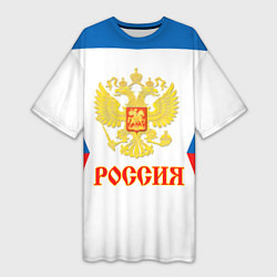 Женская длинная футболка Сборная РФ: гостевая форма