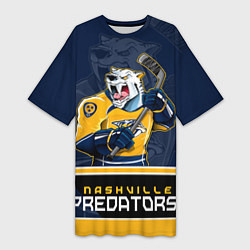 Женская длинная футболка Nashville Predators