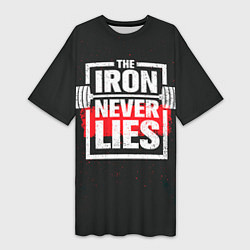 Женская длинная футболка The iron never lies