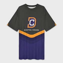 Женская длинная футболка Digital Chaos Uniform