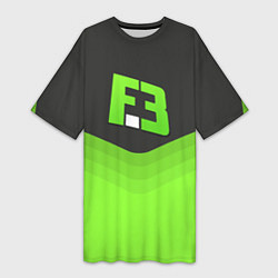 Футболка женская длинная FlipSid3 Uniform, цвет: 3D-принт