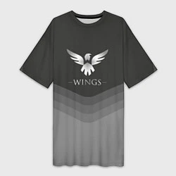 Футболка женская длинная Wings Uniform, цвет: 3D-принт