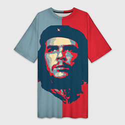 Футболка женская длинная Che Guevara, цвет: 3D-принт