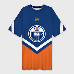 Женская длинная футболка NHL: Edmonton Oilers