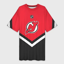 Женская длинная футболка NHL: New Jersey Devils
