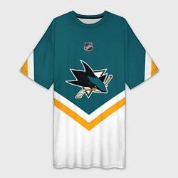 Женская длинная футболка NHL: San Jose Sharks