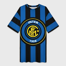 Женская длинная футболка Inter FC 1908