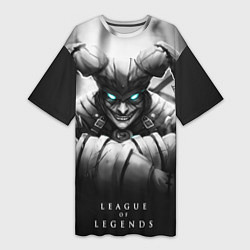 Футболка женская длинная Shaco, цвет: 3D-принт