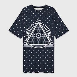 Женская длинная футболка Illuminati
