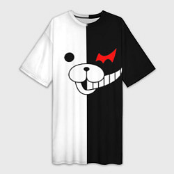 Футболка женская длинная Monokuma, цвет: 3D-принт