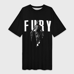 Женская длинная футболка Tretij rebenok Fury