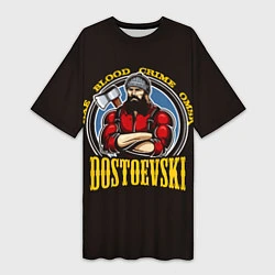 Женская длинная футболка Dostoevsky: Crime Omsk